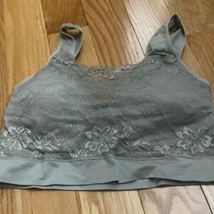 Rhonda shear bra with lace